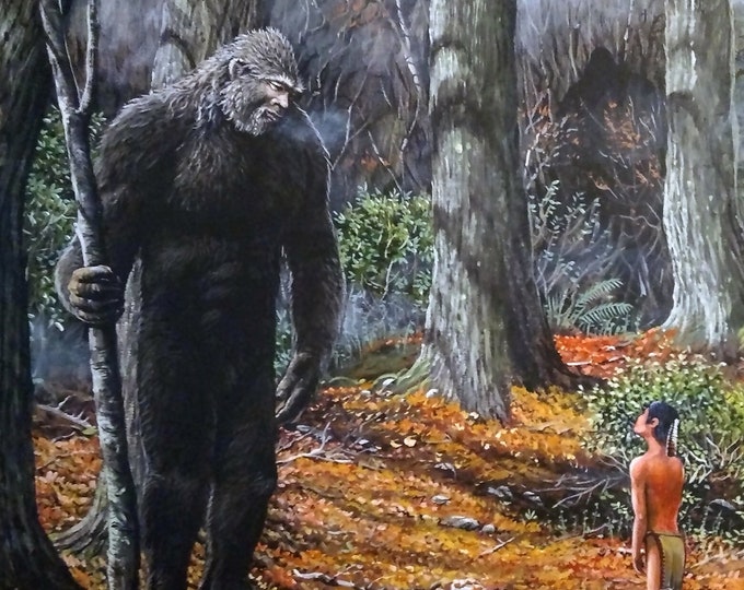Bigfoot Painting - "This Is My Land" (Poster)